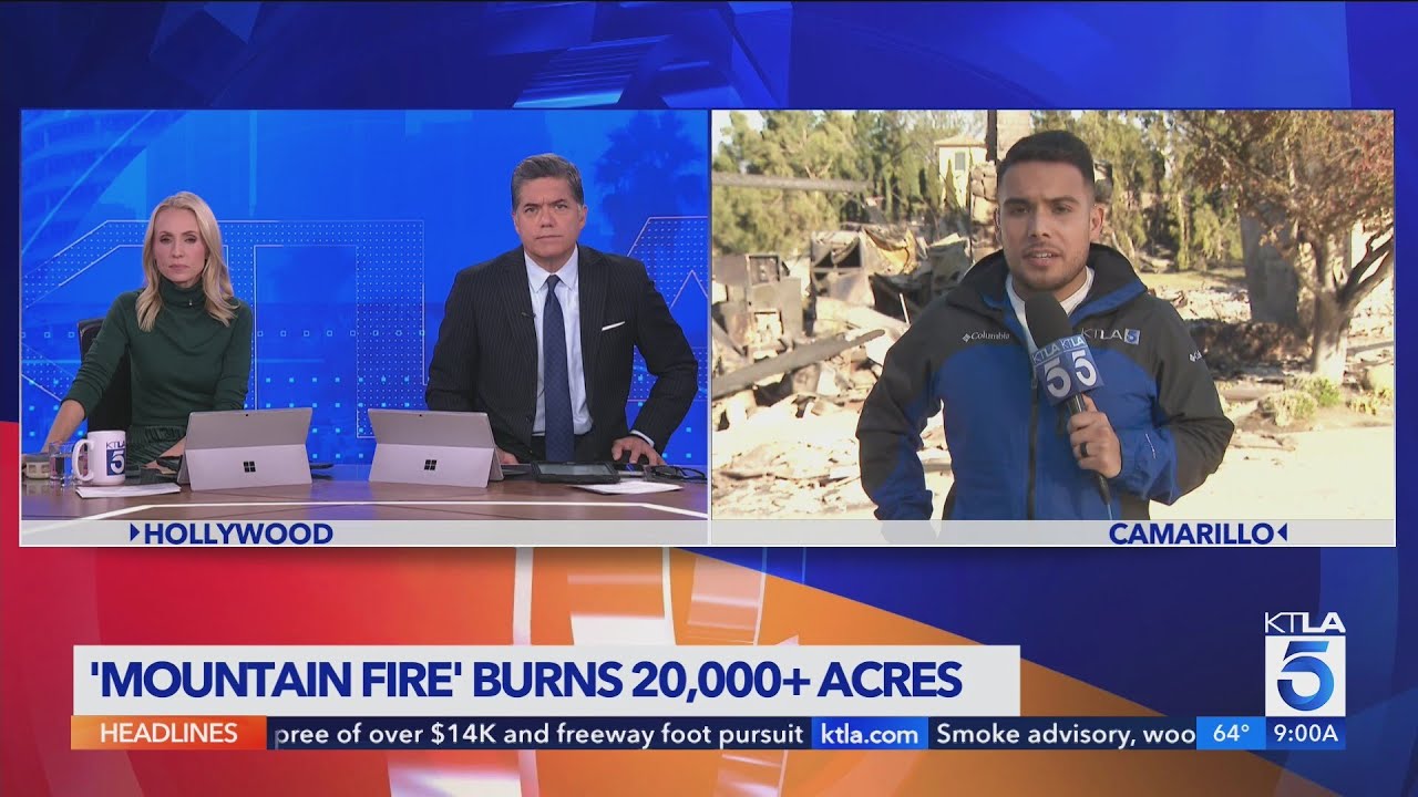 Fire crews make progress on 20,500-acre Mountain Fire