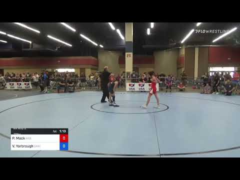 70 Lbs Rr Rnd 3 - Peytton Mack, Rise Wrestling Vs Vivienne Yarbrough, Gracie Barra Westchase Wrest