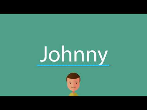 How to pronounce Johnny