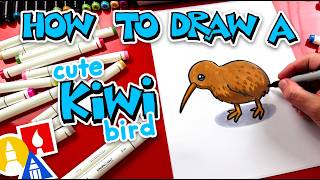 How To Draw A Cute Kiwi Bird