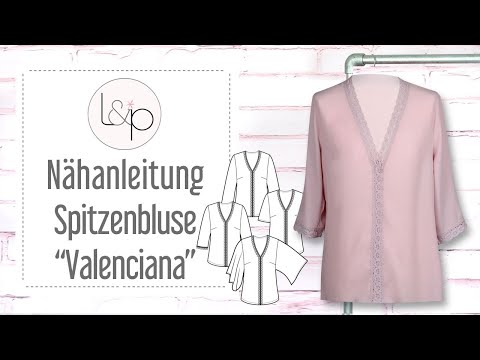Nähanleitung lillesol Spitzenbluse Valenciana - eine romantische Bluse mit Spitzenborte nähen