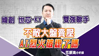 緯創 世芯-KY 雙強聯手 不敵大盤賣壓 AI烈火被熄了嗎 (圖)