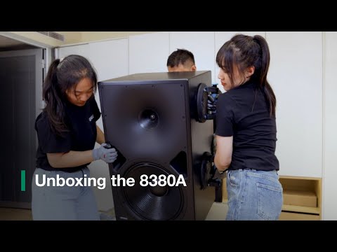 Unboxing and setting up the dynamic new Genelec 8380A SAM™ Main Monitor