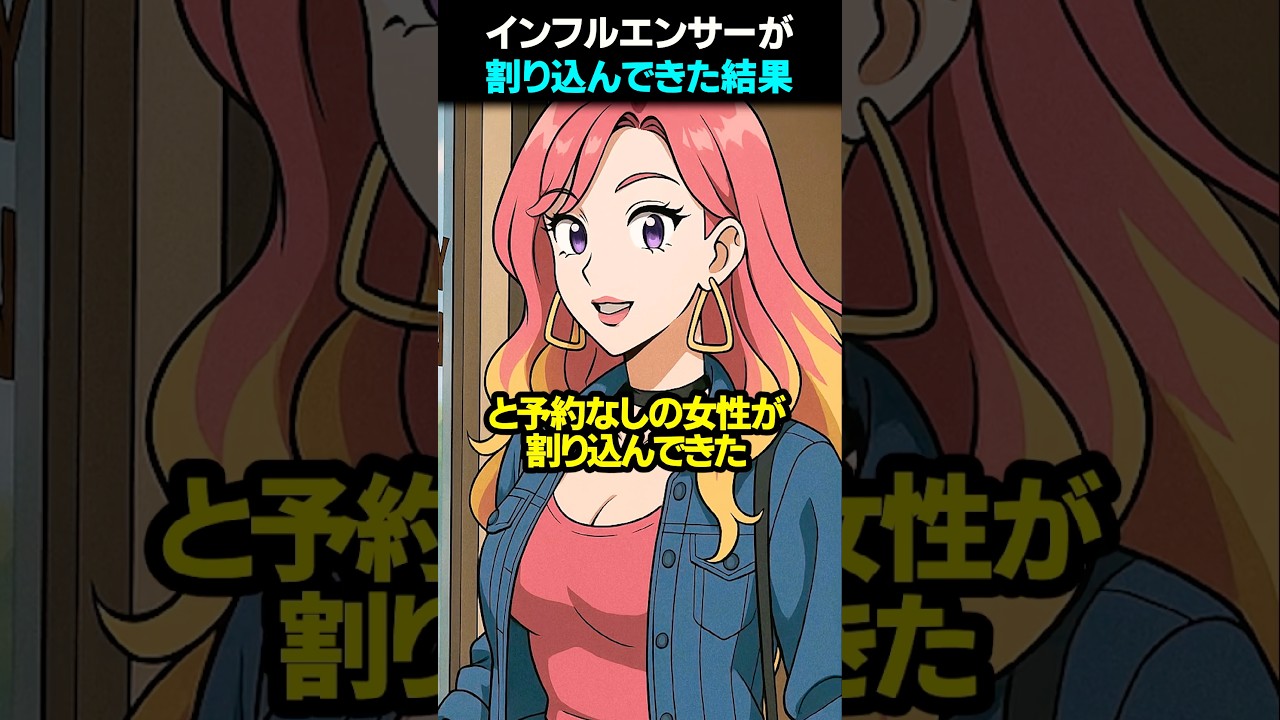 【スカッと】インフルエンサーが割り込んできた結果