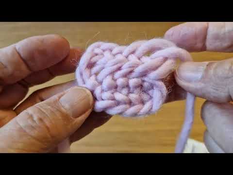 nålbinding Flat swatch / naaldbinden proeflapje