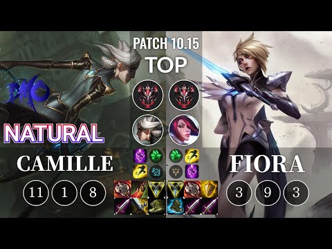 DMO Natural Camille vs Fiora Top - KR Patch 10.15