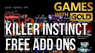 Killer Instinct Ultra Edition Free Add-ons with the Games with Gold for January 2016!