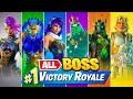 Winning With *EVERY* GOD BOSS in Fortnite!