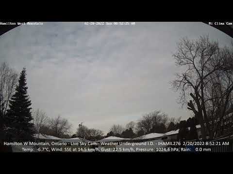 Hamilton W Mountain, ON - Live Weather Sky Cam - 02/20/22