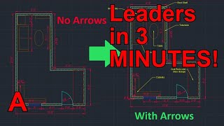 AutoCAD Arrow (Leaders) Explained! How to Use Leader Tutorial
