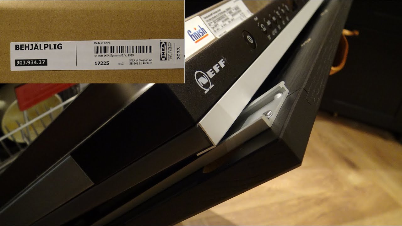 How To Install An IKEA BEHJALPLIG Sliding Hinge On Bosch, Neff or Siemens Integrated Dishwasher