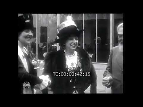 Pianist and composer Cecile Chaminade receiving the Legion of Honor (Silent Film 1913)