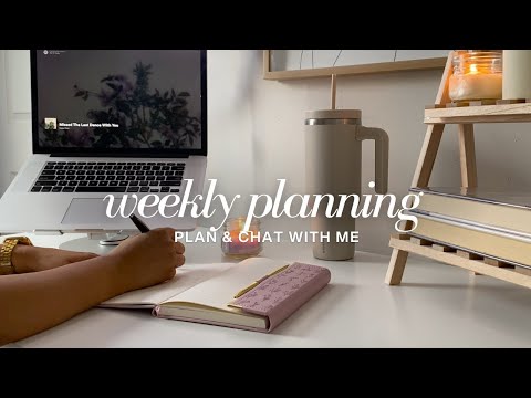 How I Plan My Week | Plan + Chat with Me | Productive Vlog