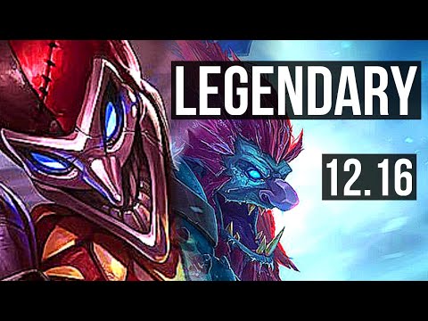 SHACO vs TRUNDLE (JNG) | 18/0/6, Legendary, 1.8M mastery, 800+ games | KR Master | 12.16