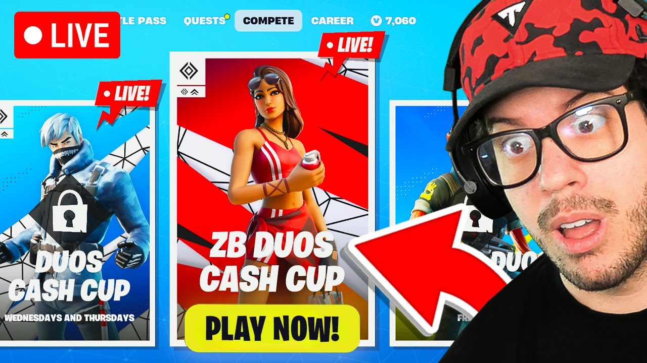 🔴LIVE! - DUO CASH CUP with LACHLAN! (Fortnite Battle Royale)