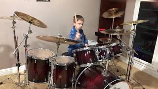 The Surfaris "Wipeout" Drum Cover by 9 Year Old Gavin Martin