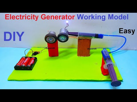 electric generator working model inspire award science project diy howtofunda craftpiller