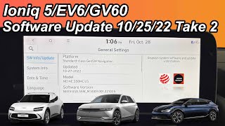 Ioniq 5/EV6/GV60 - November 2022 Software Update - Available to Download Again!