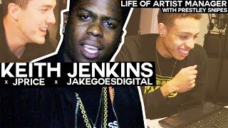 Keith Jenkins In Studio with JPrice & JakeGoesDigital [Life of Artist Manager]