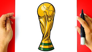 Como DESENHAR a TAÇA da COPA DO MUNDO - Como DIBUJAR a TROFEO de la COPA MUNDIAL