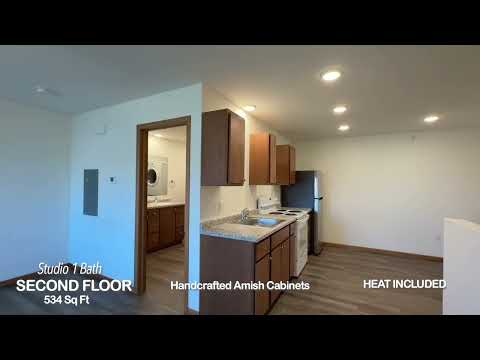 Greenfield Estates studio upper unit walkthrough video preview