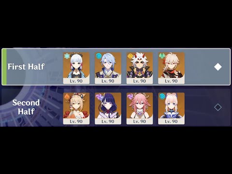 3.1 Spiral Abyss, Inazuma 5★ Team - (Floor 12, 9★)