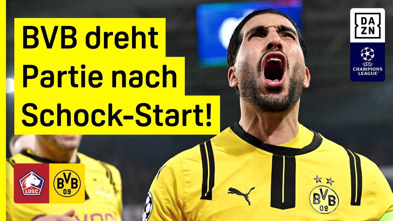 OSC Lille - Borussia Dortmund | UEFA Champions League | DAZN Highlights