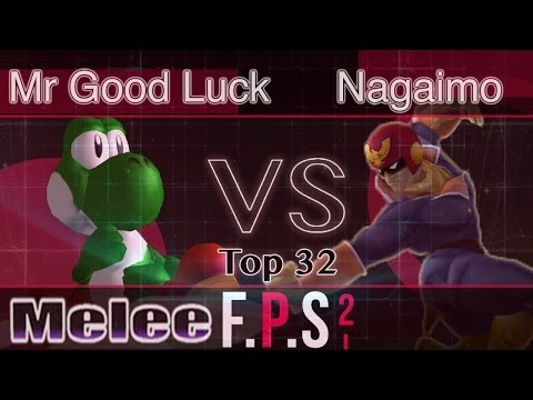 Mr Good Luck (Yoshi) vs. Nagaimo (C. Falcon) - Melee Top 32 - FPS2