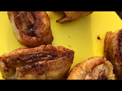 Familjen Friluft - Friluftsfikahack - snabba kanelbullar av pizzadeg