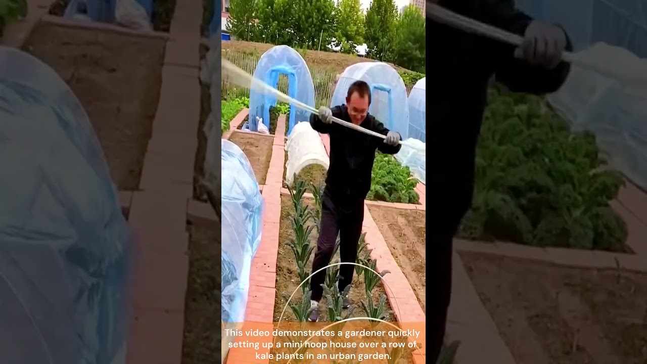 reusable crop cover arches 🧑‍🌾🛠️ | smart farming setup