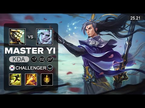 Master Yi vs Viego Jungle - KR Challenger - Patch 25.21 Season 15