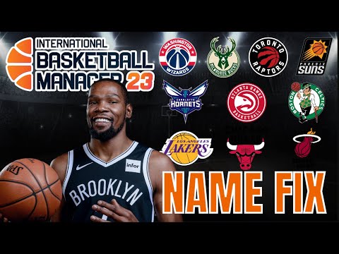 IBM23 Real Name Fix | How to get NBA teams, logos & player faces International Basketball Manager - YouTube