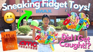 I Snuck Fidget Toys Into A Movie Theater! Did I Get Caught!?