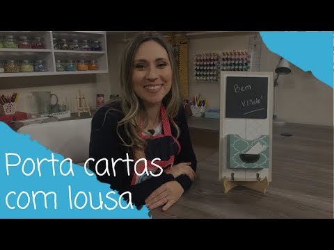 Como fazer um porta cartas com lousa - 21/05/18