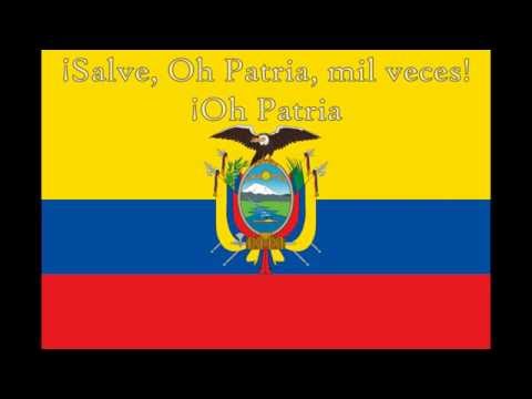 National Anthems - Ecuador - Lyrics + Translation in Subtitles