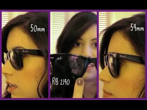 Ray ban wayfarer 2140 50mm and 54mm sizes comparison