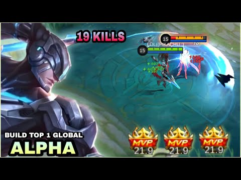 ALPHA BEST BUILD 2022 | UNLIMITED LIFESTEAL | BUILD TOP 1 GLOBAL ALPHA | MLBB