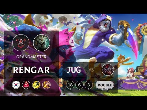 Rengar Jungle vs Shaco - KR Grandmaster Patch 9.22