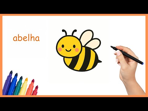 Como desenhar uma abelha passo a passo