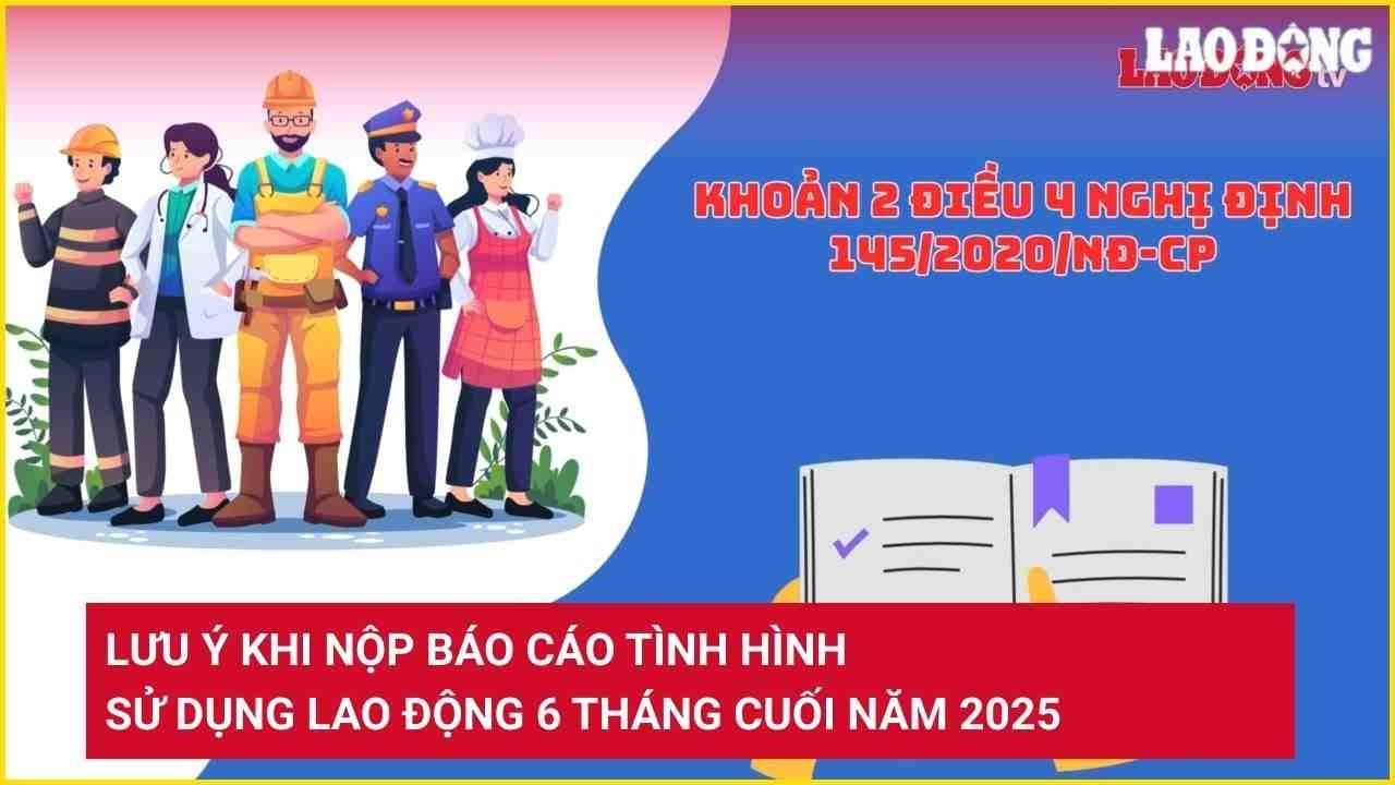 Lưu ý khi nộp Báo cáo tình hình sử dụng lao động 6 tháng cuối năm 2025