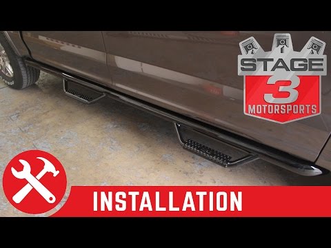 2015-2016 F-150 N FAB Black Wheel to Wheel Nerf Step Installation