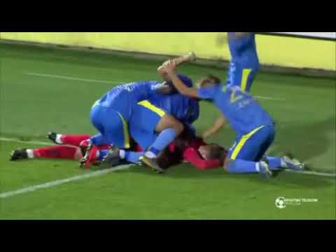 Inter Zapresic keeper Ziga Frelih 94th minute equaliser vs Istra Croatian Prva Liga