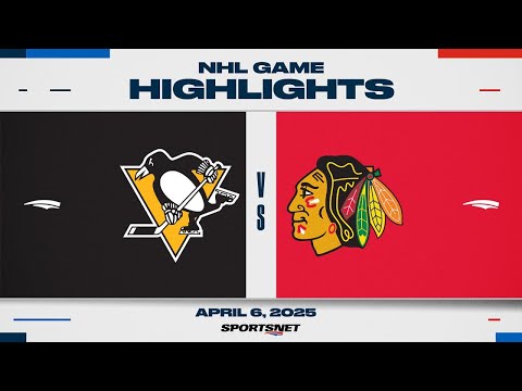 NHL Highlights | Penguins vs. Blackhawks - April 6, 2025