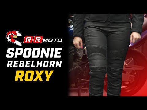 REBELHORN ROXY _ damskie spodnie motocyklowe o wyglądzie skóry