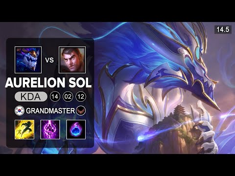 Aurelion Sol vs Jayce Mid - KR Grandmaster - Patch 14.5 Season 14
