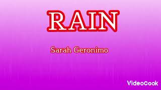 RAIN --- SARAH GERONIMO