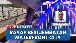Lagi! Printilan Jembatan Water Front City di Kampar Hilang, Rayap Besi Kembali Beraksi Gondol Besi