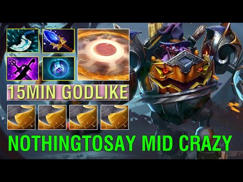 NothingToSay TIMBERSAW Midlane 15Min Godlike 16Kills 🔥 Hack Farm - Full Match Dota 2