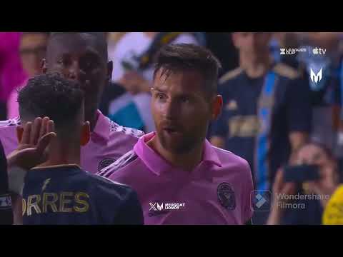 Messi defending the youngster Noah Allen from Jose Martinez! 👀🔥 #trending