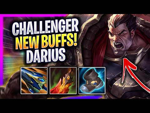 KOREAN CHALLENGER TRIES DARIUS WITH NEW BUFFS! - Korean Challenger Plays Darius TOP vs Gwen!